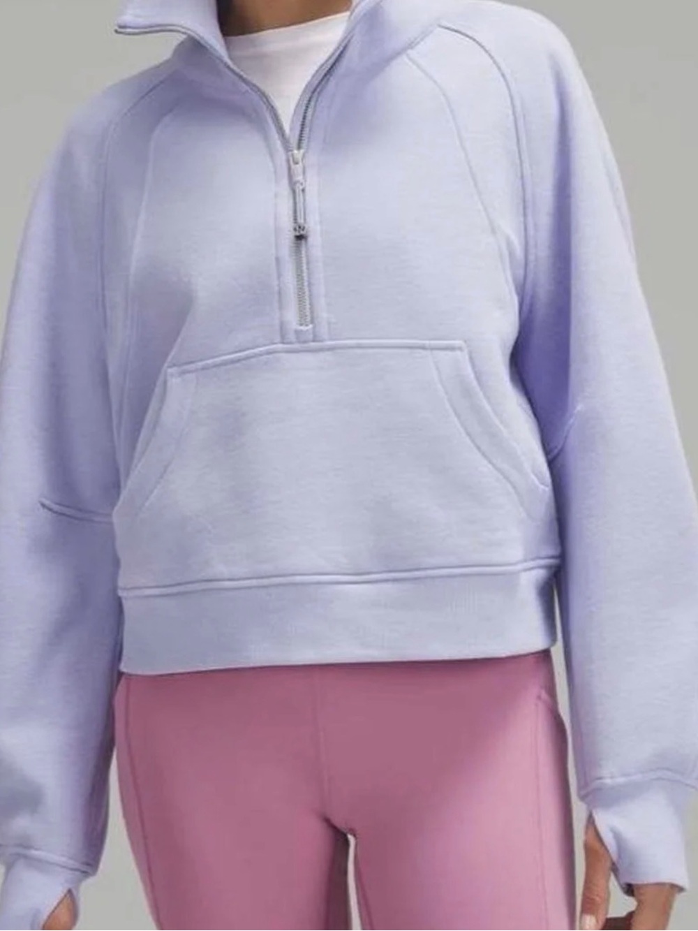 Lululemon Lavender Purple Scuba Oversized Half Zip Hoodie